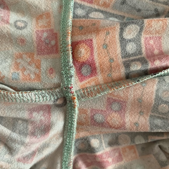 LuLaRoe OS Leggings Nude Beige Constellation Print Geometric Fair Isle Pattern - Picture 10 of 13